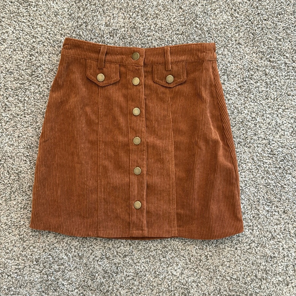 boohoo corduroy skirt